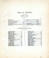 Table of Contents, Jo Daviess County 1913